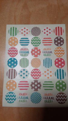 100均マスキングテープ丸