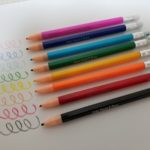 ノック式色鉛筆実際書いてみた